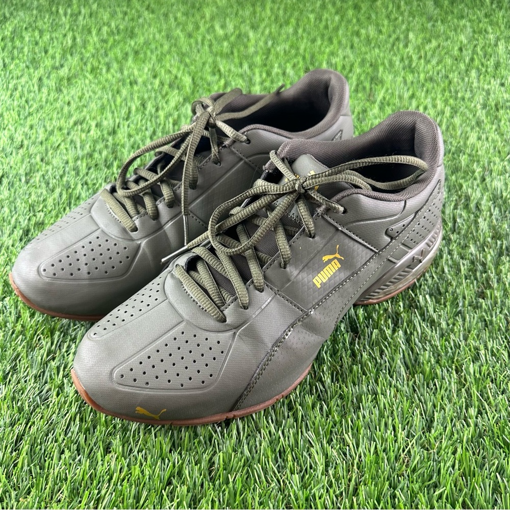 PUMA Cell Surin 2 Olive Green Shoes Mens US Size 7.5 UK 6.5 Drive Running